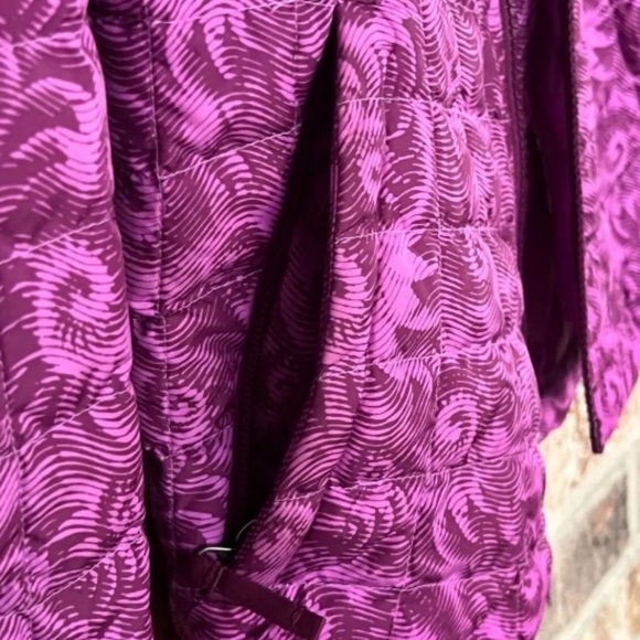 The North Face Girls Thermoball Full Zip Winter Coat Jacket Magenta Purple Sz L - Picture 7 of 12